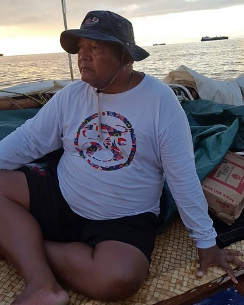 Master navigator leads canoe voyage. Article by: Marianas Variety